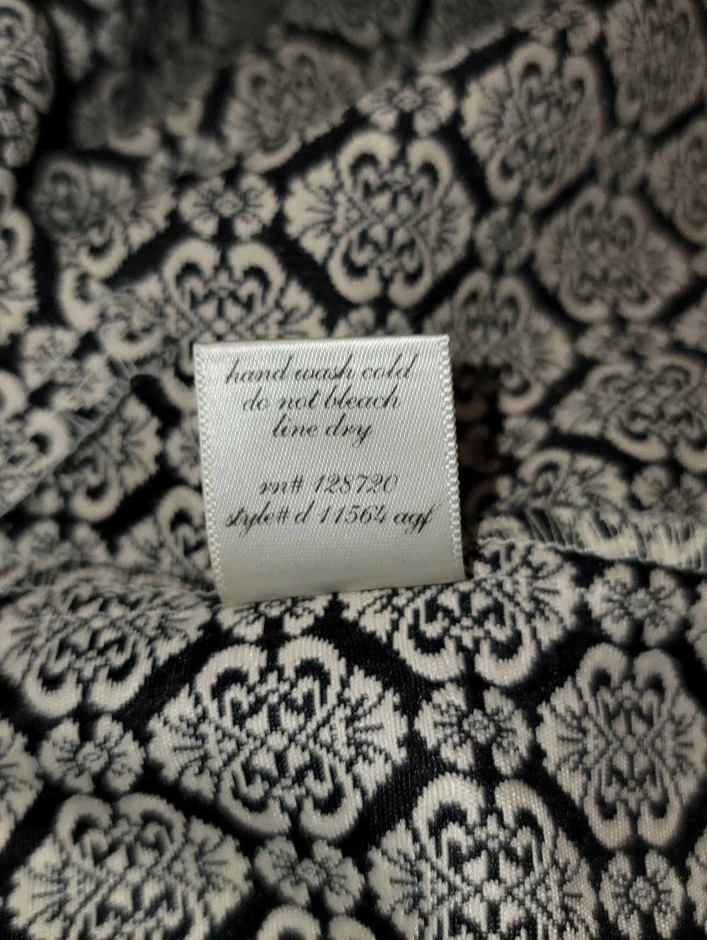 miami Strapless Sheath Dress in Black and White Tile Print - Picture 9 of 13